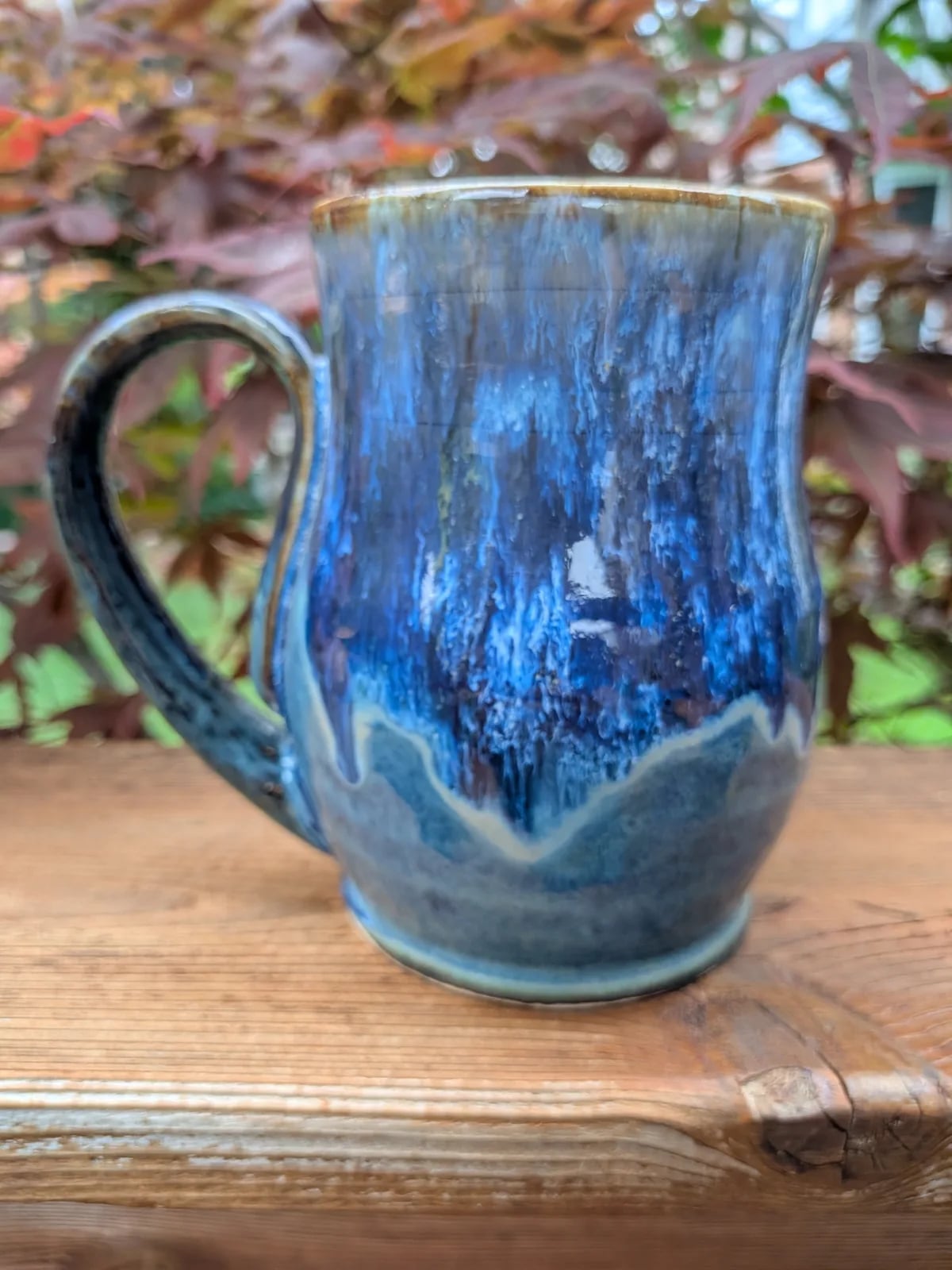 Blue lightning mug