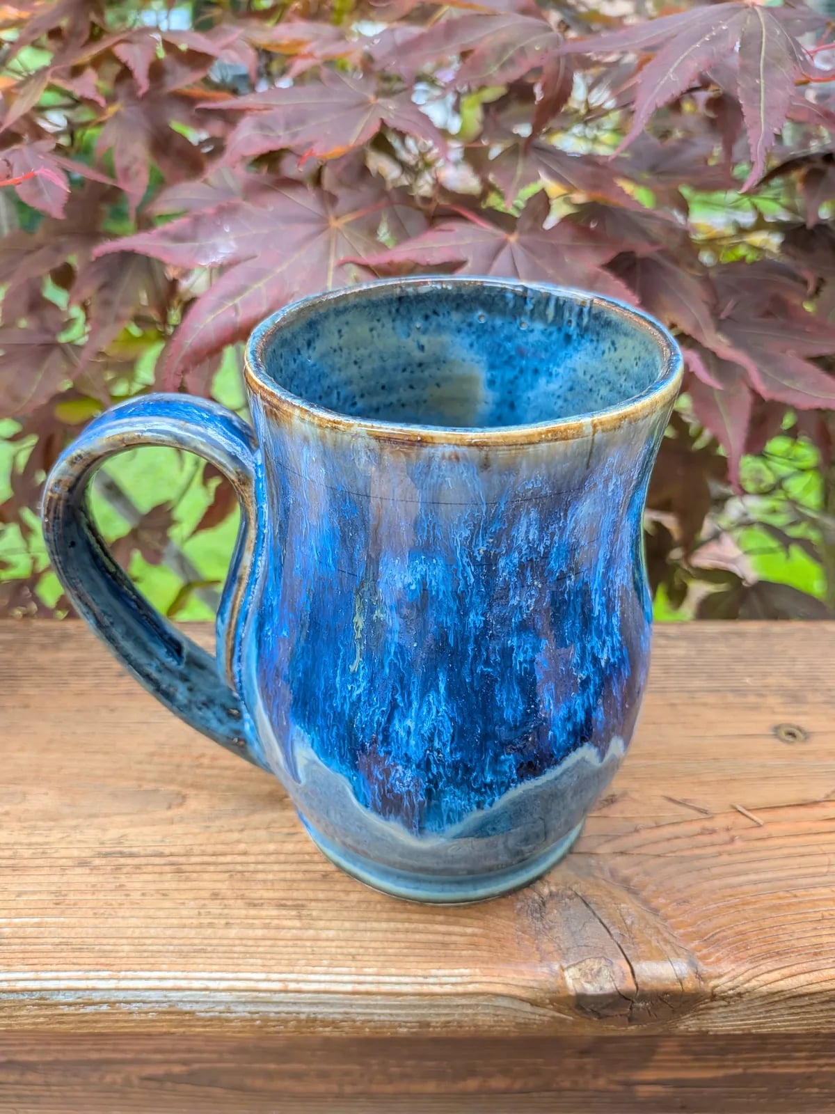 Blue lightning mug